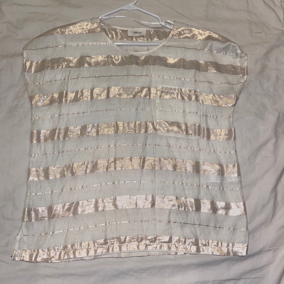 Gold Striped Blouse - Picture 6 of 9